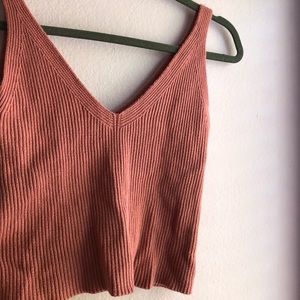 mauve sweater tank